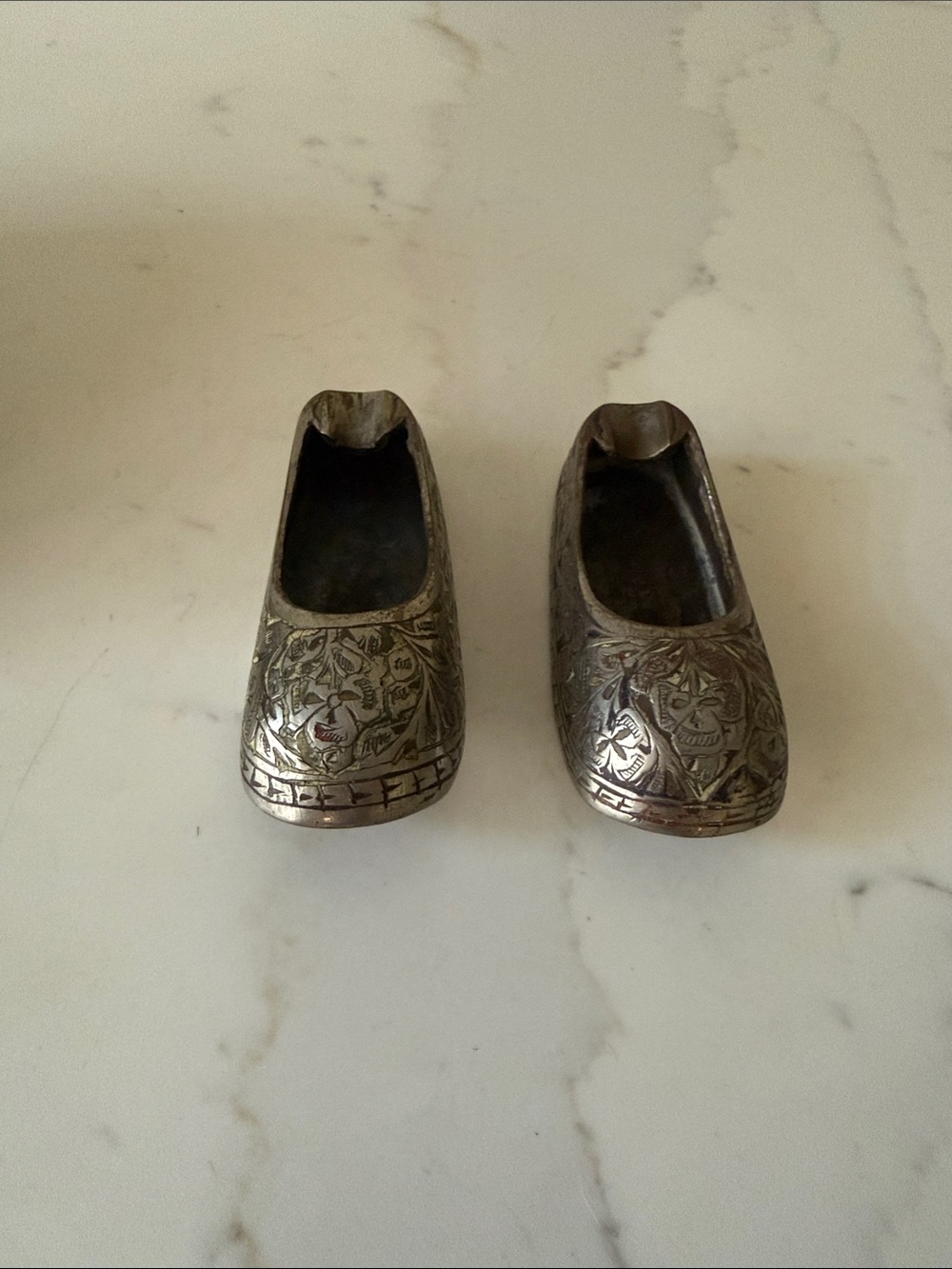 Vintage Brass Ash Trays Small Set of 2